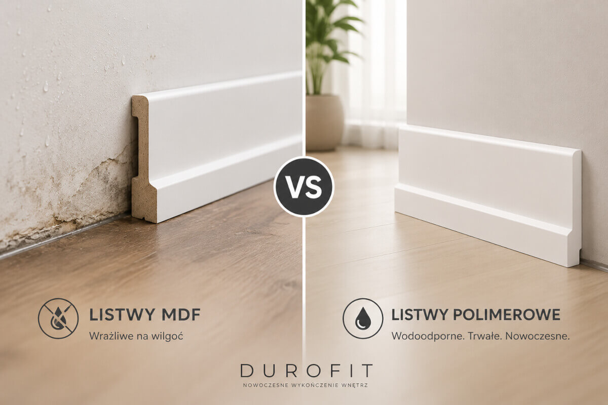 Listwy MDF czy wodoodporne listwy polimerowe? Porównanie materiałów Listwy MDF czy wodoodporne listwy polimerowe? Porównanie materiałów